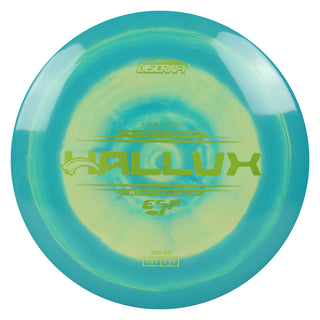 Discraft Disc Golf Ricky Wysocki First Run ESP Hallux Distance Driver 10/5/0/3 Green Yellow/Olive 171g