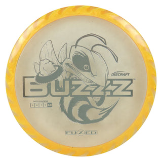 Discraft Disc Golf Fuzed Line Buzzz with Saw Pattern Midrange 5/4-1/1 Clear with Gold Saw/Silver 173-174g