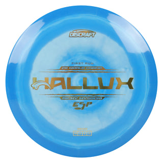 Discraft Disc Golf Ricky Wysocki First Run ESP Hallux Distance Driver 10/5/0/3 Blue/Gold 173g
