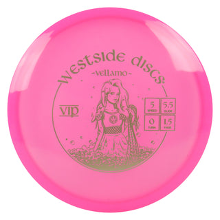 Westside Disc Golf VIP Vellamo Midrange 5/5.5/0/1.5 Pink/Grey 176 grams