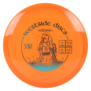 Westside Disc Golf VIP Vellamo Midrange 5/5.5/0/1.5 Orange/Turquoise 177 grams