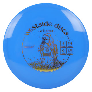 Westside Disc Golf Tournament Vellamo Midrange 5/5.5/0/1.5 Blue/Gold 176 grams
