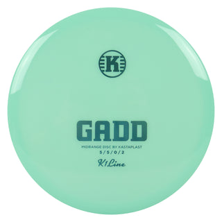 Kastaplast Disc Golf First Run K1 Gadd Midrange 5/5/0/2 Mint Green/Slate 173 grams