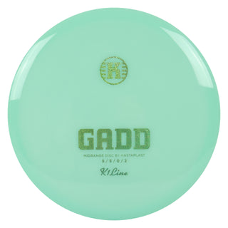Kastaplast Disc Golf First Run K1 Gadd Midrange 5/5/0/2 Mint Green/Green Shimmer 175 grams