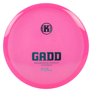 Kastaplast Disc Golf K1 Gadd Midrange 5/5/0/2 Clear Pink/Turquoise 174 grams