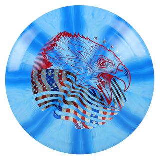 Dynamic Disc Golf Fuzion Burst Freedom Screaming Eagle Distance Driver Blue/USA 174 grams