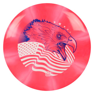 Dynamic Disc Golf Fuzion Burst Escape Screaming Eagle Fairway Driver Red/Blue 174 grams