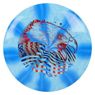Dynamic Disc Golf Fuzion Burst Escape Screaming Eagle Fairway Driver Blue/USA 173 grams