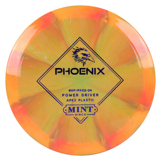 Mint Disc Golf Apex Swirl Phoenix Fairway Driver 9/3/0/4 Peach Swirl/Indigo 167 grams