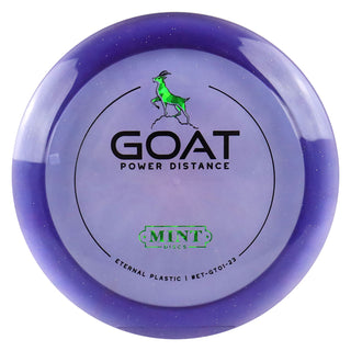 Mint Disc Golf Eternal Goat Distance Driver 12/4/-1/3 Purple Flake/Green Shatter 168 grams