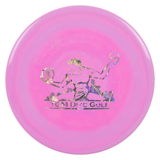Discraft ESP Zone with TGM Disc Golf Stamp Putt and Approach Pink Purple/Money Holo 174g