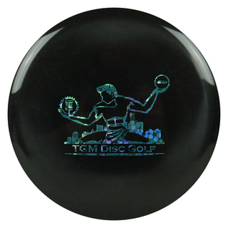 Discraft Midnight Metallic ESP Buzzz with TGM Disc Golf Stamp Midrange Black/Blue Flowers 173-174g
