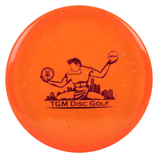 Discraft Z Confetti Zone SS with TGM Disc Golf Stamp Putt and Approach Orange/Purple 173-174g