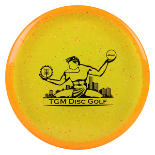 Discraft Z Confetti Zone SS with TGM Disc Golf Stamp Putt and Approach Mango/Black 173-174g