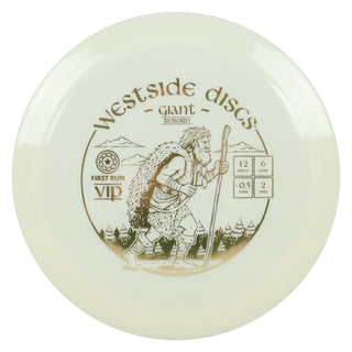 Westside Disc Golf First Run VIP Giant Reborn Distance Driver 12/6/-0.5/2 White/Gold 175 grams