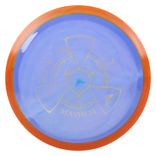 Axiom Disc Golf Neutron Mayhem Distance Driver 13/5/-1.5/2 Lavender Blend/Orange 174 grams