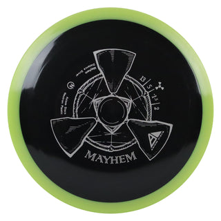 Axiom Disc Golf Neutron Mayhem Distance Driver 13/5/-1.5/2 Black/Yellow 174 grams