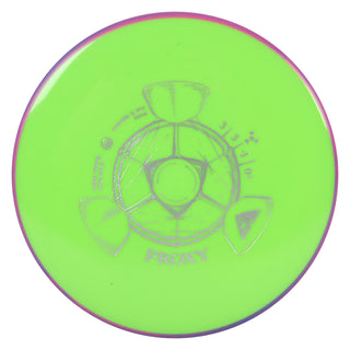 Axiom Disc Golf Neutron Proxy Putter 3/3/-1/0.5 Light Green/Purple 167 grams