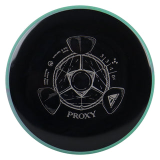 Axiom Disc Golf Neutron Proxy Putter 3/3/-1/0.5 Black/Teal 172 grams
