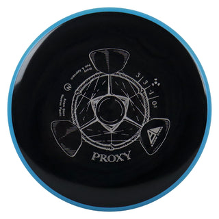 Axiom Disc Golf Neutron Proxy Putter 3/3/-1/0.5 Black/Blue 166 grams