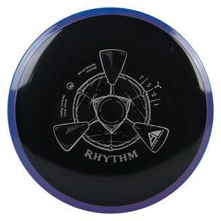 Axiom Disc Golf Neutron Rhythm Fairway Driver 7/5/-2/1 Black/Purple Blue 175 grams