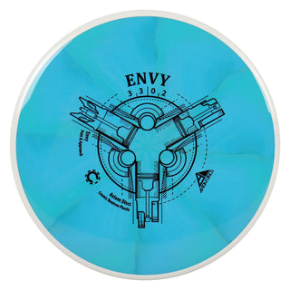 Axiom Disc Golf Cosmic Neutron Envy Putter 3/3/0/2 Dark Aqua/White 172 grams