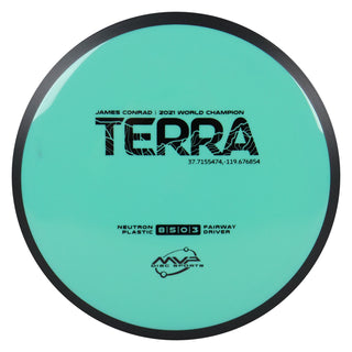 MVP Disc Golf Neutron Terra James Conrad Fairway 8/5/0/3 Teal 173 grams