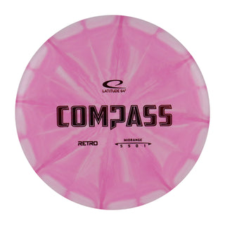 Latitude 64 Disc Golf Retro Burst Compass Midrange 5/5/0/1 Pink/Red 177 grams