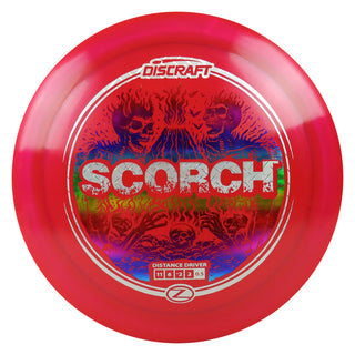 Disc Golf Z Line Reimagined Scorch Distance Driver 11/6/-2/2 Red/Rainbow/Metal Plate 173-174g
