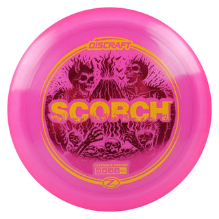 Disc Golf Z Line Reimagined Scorch Distance Driver 11/6/-2/2 Pink/Magenta/Yellow 173-174g