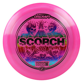 Disc Golf Z Line Reimagined Scorch Distance Driver 11/6/-2/2 Pink/Rainbow/Black 173-174g