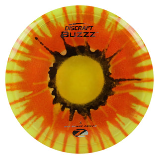 Discraft Disc Golf Z Line Fly Dye Buzzz SS Midrange Disc 5/4/-2/1 Black Red Splat/Black Silver 170-172g