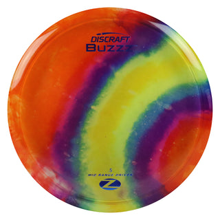 Discraft Disc Golf Z Line Fly Dye Buzzz SS Midrange Disc 5/4/-2/1 Rainbow Wave/Blue 170-172g