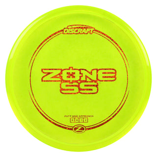 Discraft Disc Golf Z Line Zone SS Putter 4/4/-1/2 DayGlo/Orange Shimmer 173-174g