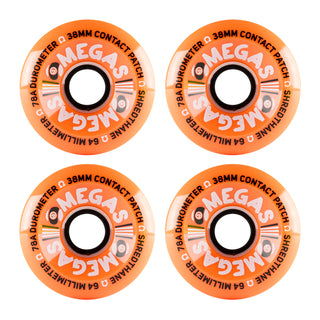 Sector 9 Wheels OMEGA 78A ORANGE 64MM