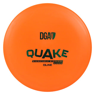DGA Disc Golf D-Line Quake Midrange Disc 5/3/0/3 Orange/Green 178g