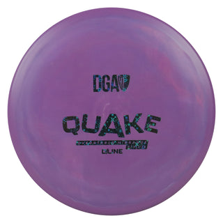 DGA Disc Golf D-Line Quake Midrange Disc 5/3/0/3 Purple/Black Stars 176g