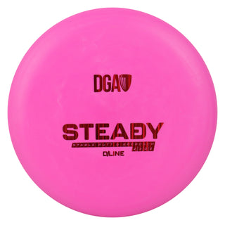 DGA Disc Golf D-Line Steady Putt and Approach 2/3/0/2 Pink/Red Lines 170-172g