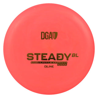 DGA Disc Golf D-Line Steady BL Putt and Approach 2/3/0/2 Red/Gold 173-174g