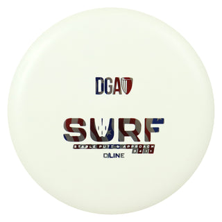 DGA Disc Golf D-Line Surf Putt and Approach 3/4/-1/1 White/USA 169g
