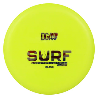 DGA Disc Golf D-Line Surf Putt and Approach 3/4/-1/1 Yellow/USA 170-172g