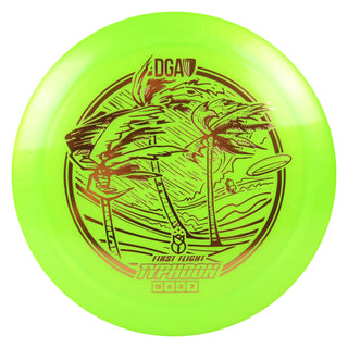 DGA Disc Golf Catrina Allen First Flight Typhoon Distance Driver 12/6/-2/2 Lime/Bronze 173-174g