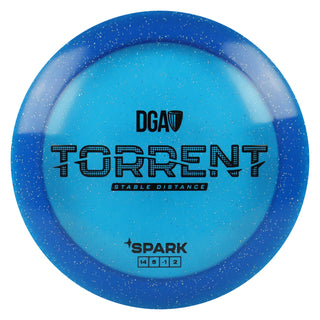 DGA Disc Golf Spark Torrent Distance Driver 14/5/-1/2 Blue/Black 167-169g