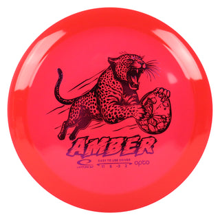 Latitude 64 Disc Golf Opto Amber Distance Driver 11/6/-3/2 Red/Purple 159 grams