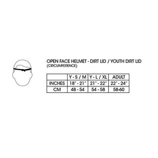 661 Youth Helmet Dirt Lid Red Certified S/M