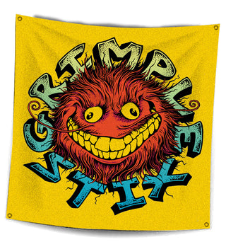 Anti Hero Skateboard Shop Banner - Grimple Stix Yellow Cloth 36" x 36"