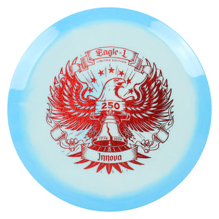 Innova Disc Golf Limited Edition Fourth of July Halo Star Eagle-L Light Blue White/Red Shimmer 169 grams