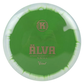 Kastaplast Disc Golf K1 Grind Alva Distance Driver 11/6/-2/2 Green White/Bronze 173 grams