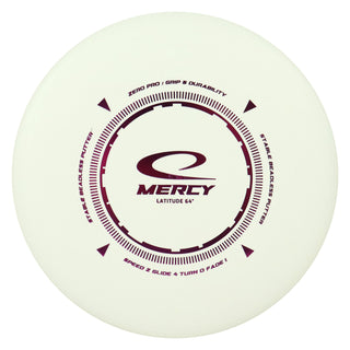 Latitude 64 Disc Golf Zero Pro Mercy Putt and Approach 2/4/0/1 White/Magenta 173 grams