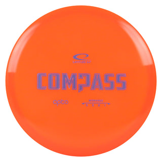 Latitude 64 Disc Golf Opto Compass Midrange 5/5/0/1 Orange/Lavender 177 grams